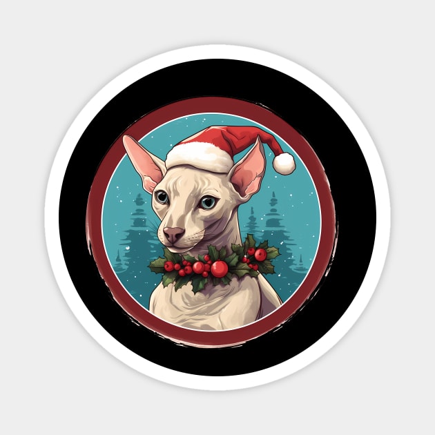 Oriental Shorthair Cat Xmas, Love Cat Magnet by logiamerch